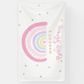 Pastel Rainbow Baby Dusche Willkommen Banner (Vertikal)