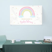 Pastel Rainbow Baby Dusche Willkommen Banner (Messeveranstaltung)