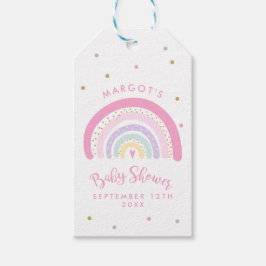 Pastel Rainbow Baby Shower Gevor Geschenkanhänger