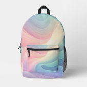 Pastel Rainbow Bedruckter Rucksack (Vorderseite)