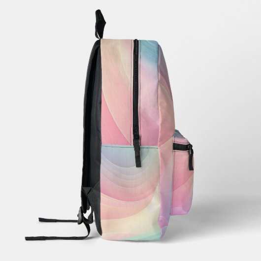 Pastel Rainbow Bedruckter Rucksack (Links)