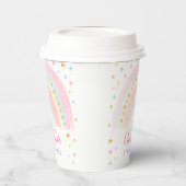 Pastel Rainbow Birthday Paper Cups Pappbecher (Links)