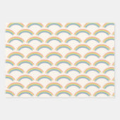 Pastel Rainbow Birthday Party Geschenkpapier Set (Vorderseite 3)