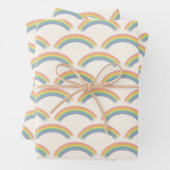 Pastel Rainbow Birthday Party Geschenkpapier Set (Beispiel)
