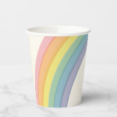 Pastel Rainbow Birthday Party Pappbecher (Links)