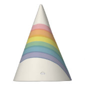 Pastel Rainbow Birthday Party Partyhütchen (Rechts)