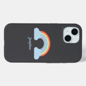 Pastel Rainbow Black Case-Mate iPhone Hülle (Rückseite (Horizontal))