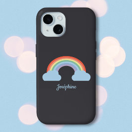 Pastel Rainbow Black Case-Mate iPhone Hülle