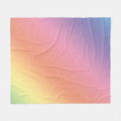 Pastel Rainbow Blanket Fleecedecke (Vorderseite (Horizontal))