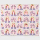 Pastel Rainbow Bliss Geschenkpapier (Flach)