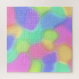 Pastel Rainbow Blobs Jigsaw Puzzle