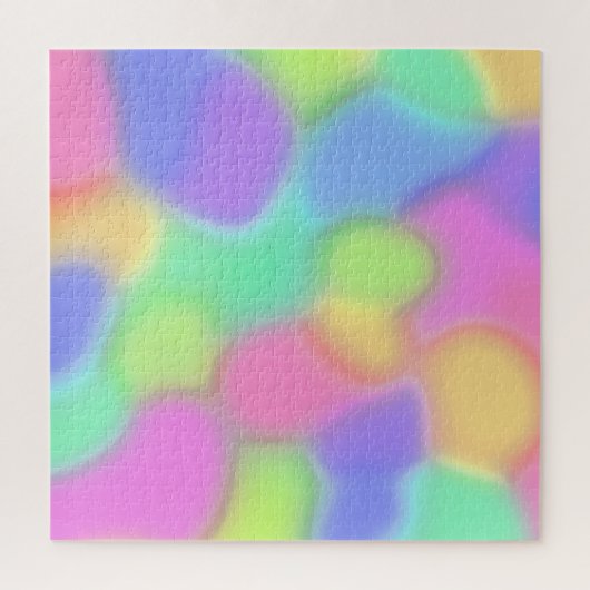 Pastel Rainbow Blobs Jigsaw Puzzle (Vertikal)