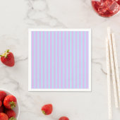 Pastel Rainbow Blue & Lilac Stripes Découpage Serviette (Beispiel)