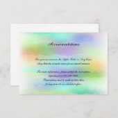 Pastel Rainbow Brides Gay Wedding Begleitkarte (Vorne/Hinten)