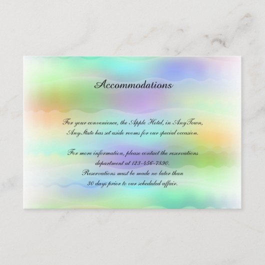 Pastel Rainbow Brides Gay Wedding Begleitkarte (Vorderseite)