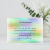 Pastel Rainbow Brides Gay Wedding Begleitkarte (Stehend Vorderseite)