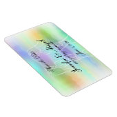 Pastel Rainbow Brides Wedding Save the Date Magnet (Rechte Seite)