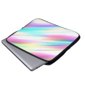 Pastel Rainbow Brush Strokes Laptopschutzhülle (Vorne Knopf)