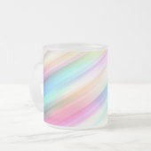 Pastel Rainbow Brush Strokes Mattglastasse (Vorderseite Links)