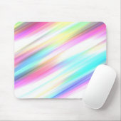 Pastel Rainbow Brush Strokes Mousepad (Mit Mouse)