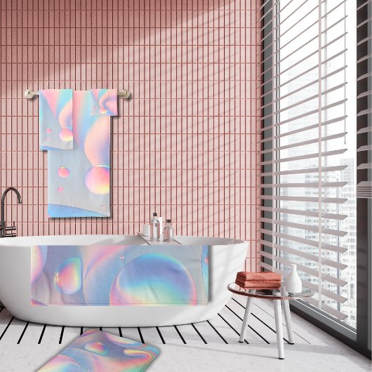 Pastel Rainbow Bubble Medium 20"x30" Badematte