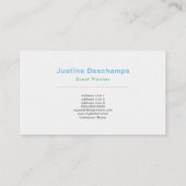Pastel Rainbow Business Card Visitenkarte (Rückseite)