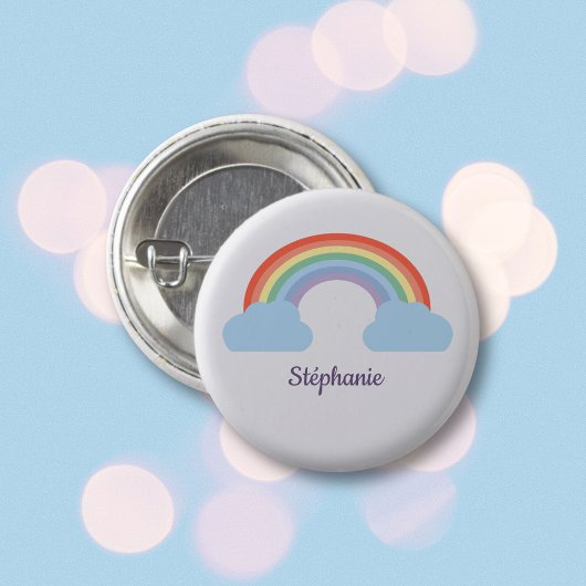 Pastel Rainbow Button