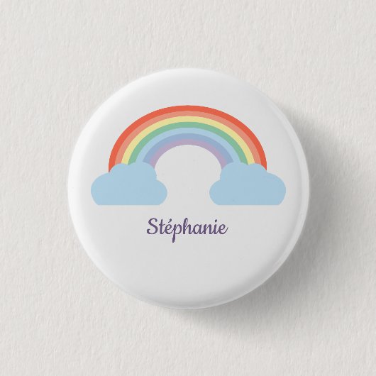Pastel Rainbow Button (Vorderseite)