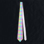 Pastel Rainbow Checkered Krawatte<br><div class="desc">Dieses helle,  farbenfrohe Design hat ein leicht strukturiertes,  sich wiederholendes,  karges Muster in einem lebhaften Regenbogen in Pastellfarben. Es ist ein stilvolles,  lebendiges,  hübsches kariertes Schachbrettmuster,  das wie Frühling aussieht. Genießen Sie es wie besehen oder nutzen Sie es als Hintergrund für Ihre Texte und Fotos.</div>