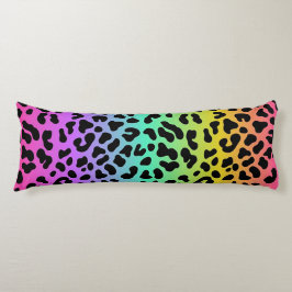 Pastel Rainbow Cheetah Print Seitenschläferkissen