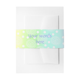 Pastel Rainbow Circles Einladungsbanderole