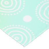 Pastel Rainbow Circles in Circles Tableclout Tischdecke (Schrägansicht)