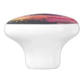 Pastel Rainbow Clouds Custom Keramik Knock Keramikknauf (Seitenansicht)