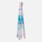 Pastel Rainbow Cloudy Sky Ästhetik Krawatte (Vorderseite)