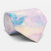 Pastel Rainbow Cloudy Sky Ästhetik Krawatte (Gerollt)