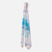 Pastel Rainbow Cloudy Sky Ästhetik Krawatte (Rückseite)