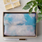 Pastel Rainbow Cloudy Sky Ästhetik Seidenpapier (Geschenk)