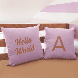 Pastel Rainbow Color Alphabet Initiales Kinderzimm Kissen