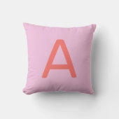 Pastel Rainbow Color Alphabet Initiales Kinderzimm Kissen (Vorderseite)