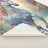 Pastel Rainbow Colored Beautiful Unicorn Sherpadecke (3/4)