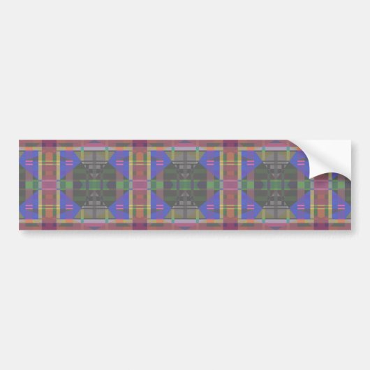 Pastel Rainbow Colorful Geometric Autoaufkleber (Vorne)
