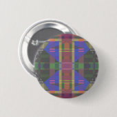Pastel Rainbow Colorful Geometric Button (Vorne & Hinten)