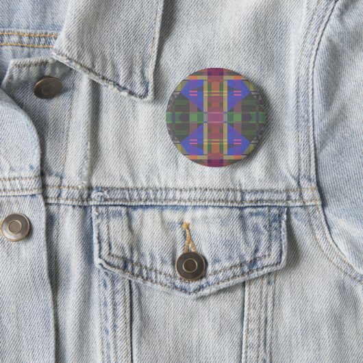 Pastel Rainbow Colorful Geometric Button (Beispiel)