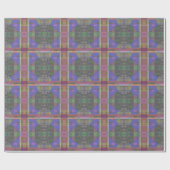 Pastel Rainbow Colorful Geometric Geschenkpapier (Flach)