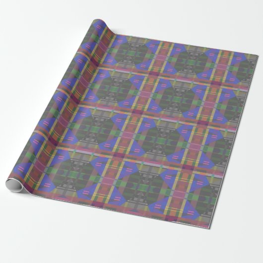 Pastel Rainbow Colorful Geometric Geschenkpapier (Ungerollt)