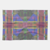 Pastel Rainbow Colorful Geometric Geschirrtuch (Horizontal)