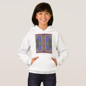 Pastel Rainbow Colorful Geometric Hoodie (Vorne ganz)