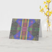 Pastel Rainbow Colorful Geometric Karte (Gelbe Blume)