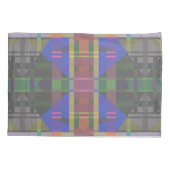 Pastel Rainbow Colorful Geometric Kissenbezug (Rückseite)