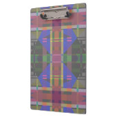 Pastel Rainbow Colorful Geometric Klemmbrett (Links)